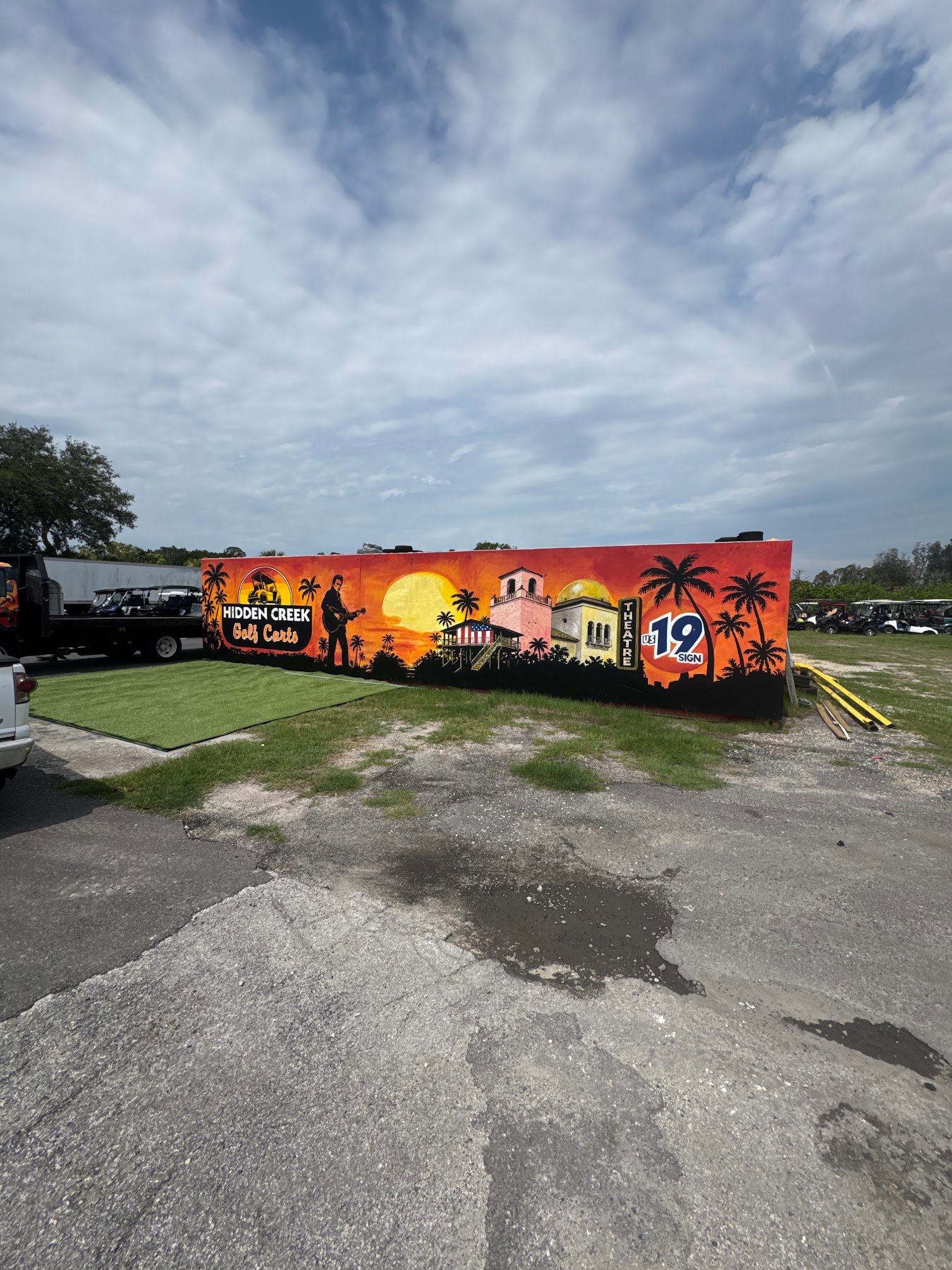 Hidden Creek Golf mural